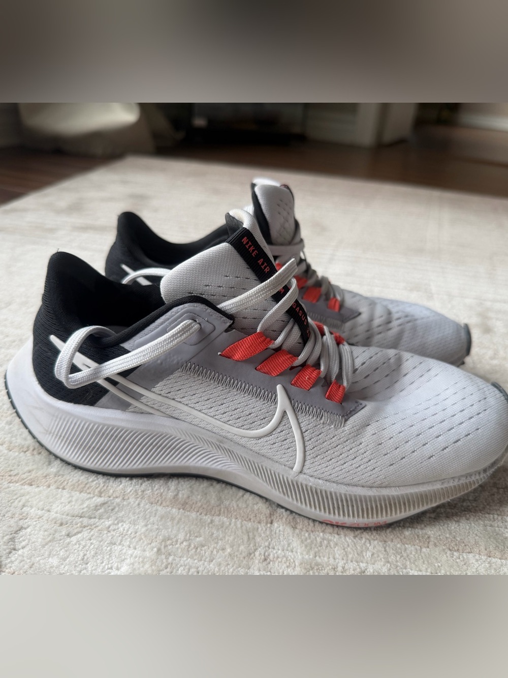 Nike women’s Athletic Shoes - Light Gray with Red Accents